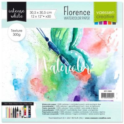 Vaessen Creative Florence - Aquarellpapier Texture Intense White